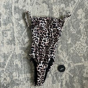 Lulus leopard print swimsuit